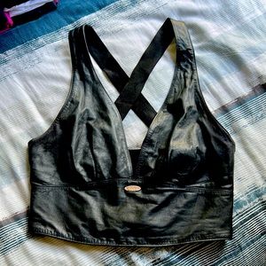 XL Harley-Davidson leather bralette